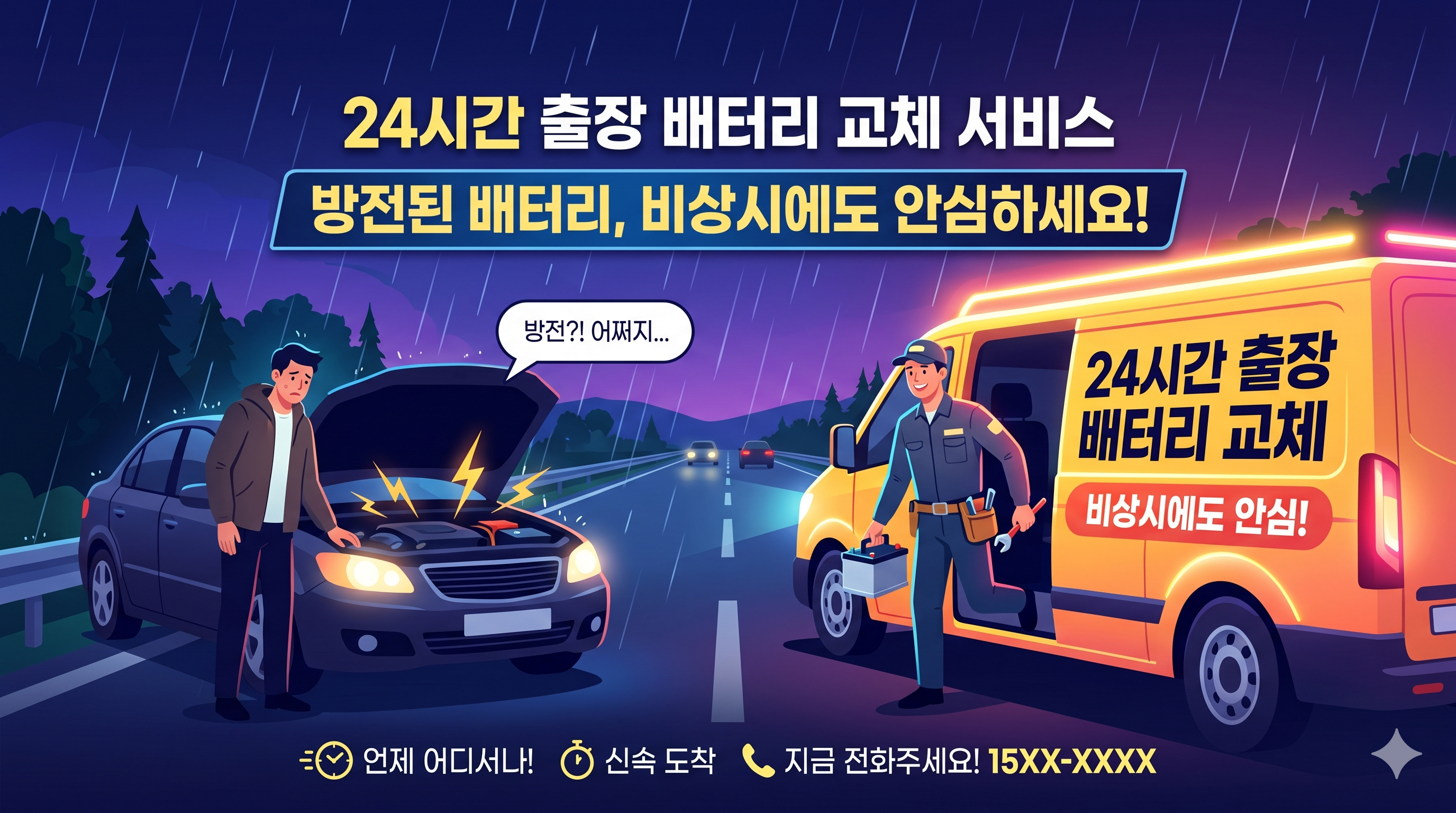 🚨 광명시 자동차 배터리 방전 시 긴급출동 요금, 종류 확인 및 대처 가이드