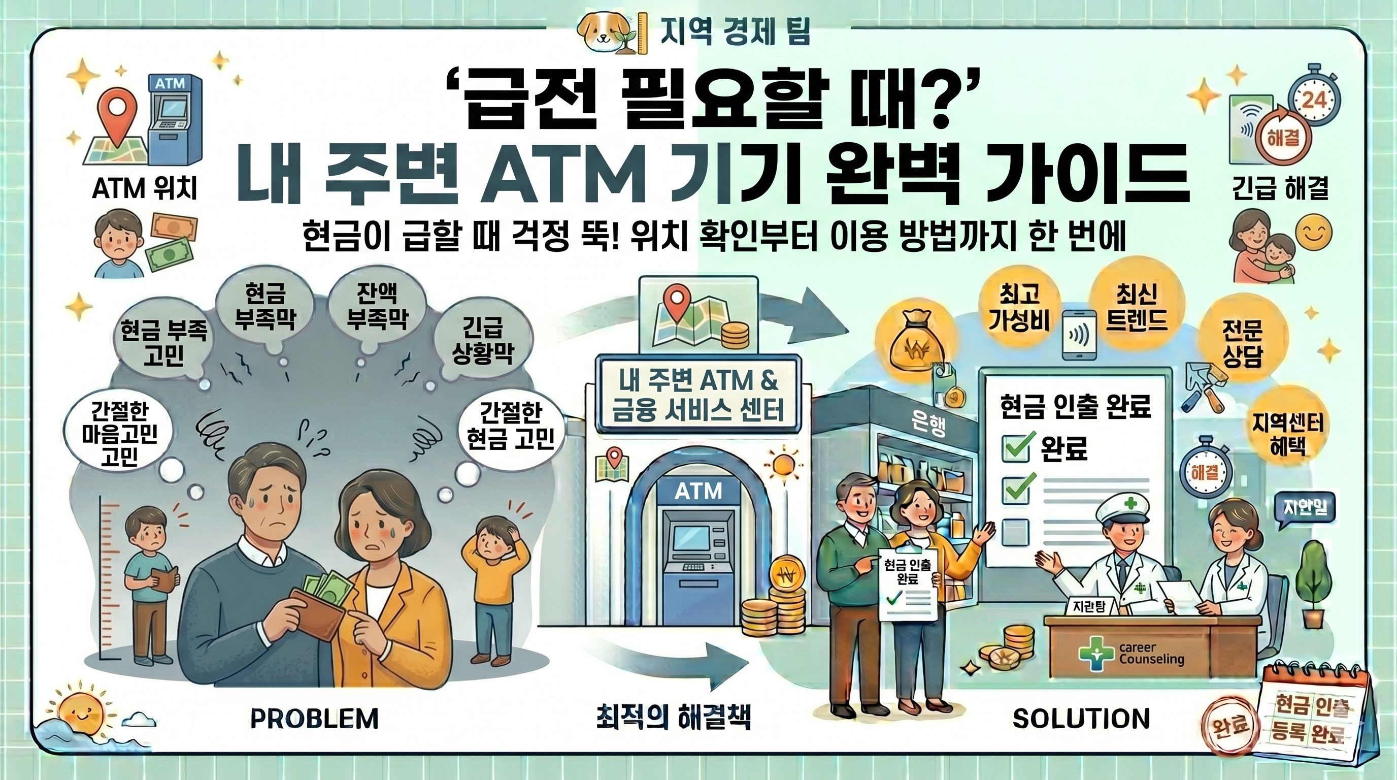 수수료 아끼는 내 주변 ATM 기기 및 은행 365 코너 이용 가이드 (강남구)