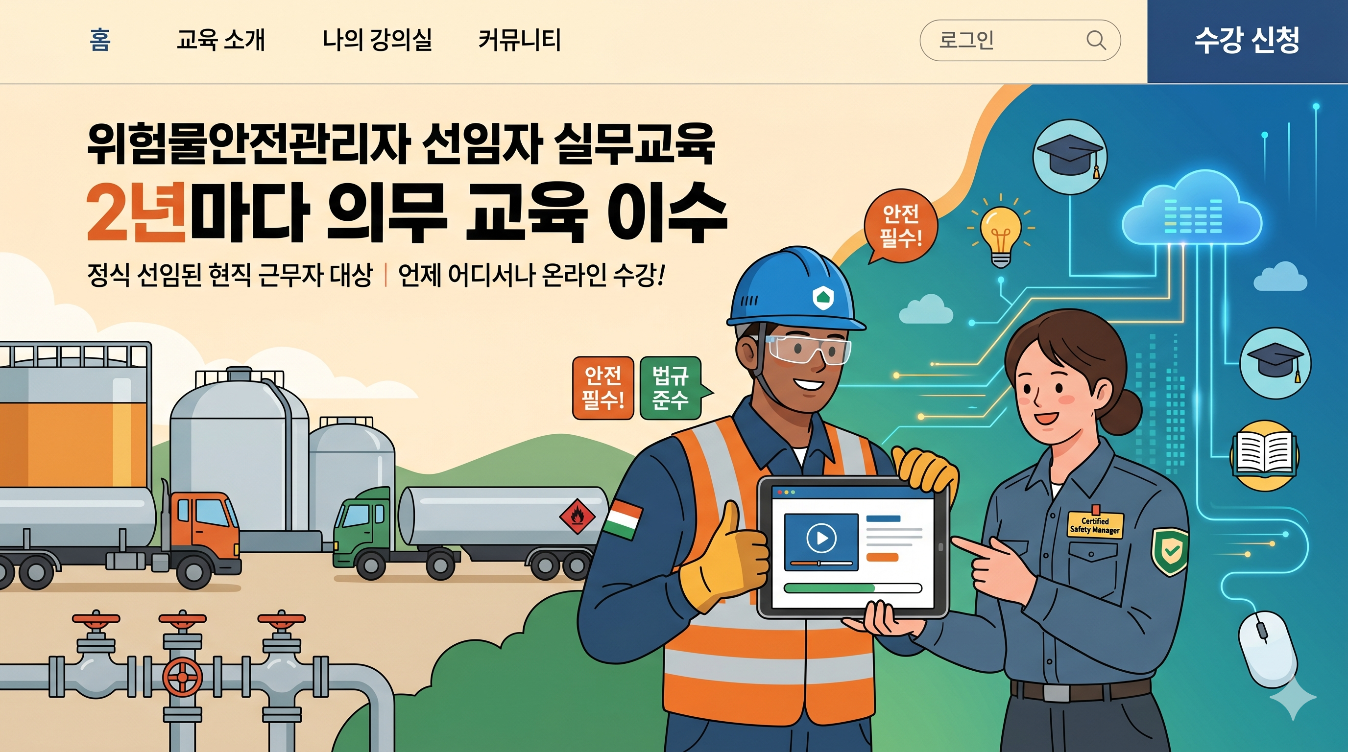 과태료 폭탄 피하는 법! 위험물안전관리자 실무교육 신청 후기 및 가이드 (서울특별시 구로구)