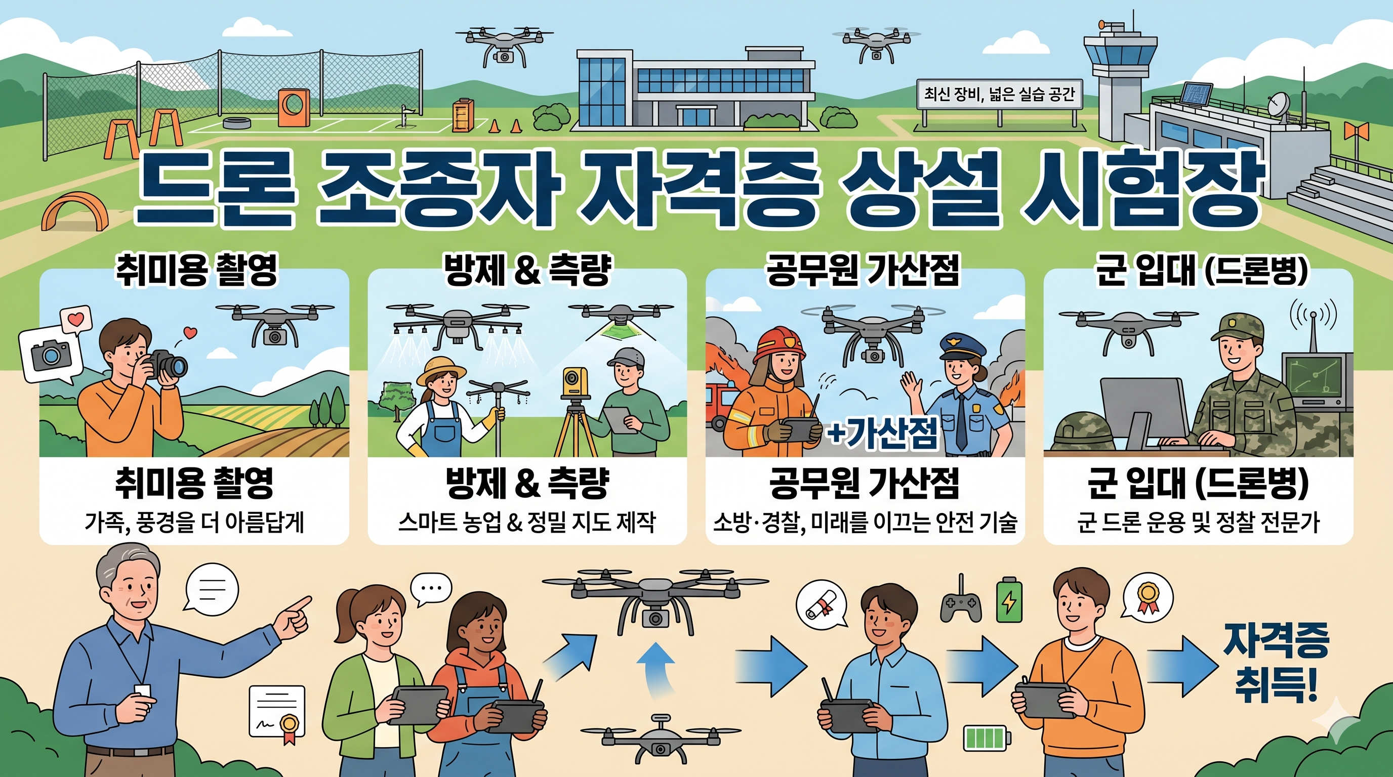 취미부터 스펙까지! 초보자 드론 자격증 1~4종 취득 후기 및 시험장 가이드 (서울 강남구)