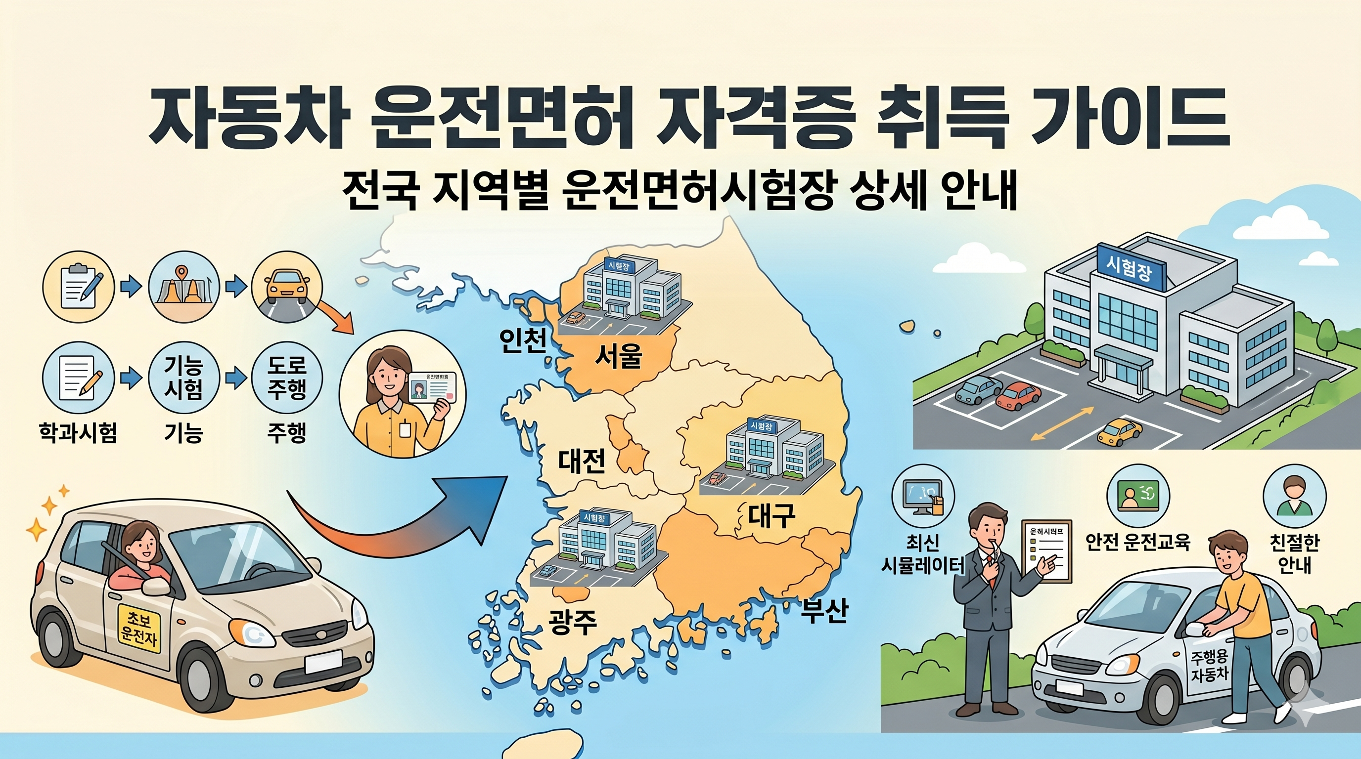 강동구 운전면허 갱신, 취득 및 시험장 완벽 가이드 🚗