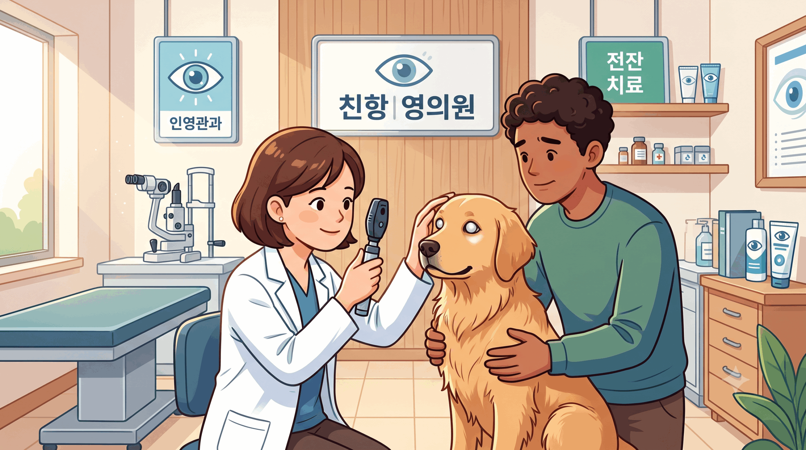 뿌옇게 변한 눈동자? 강서구 반려동물 백내장 안과 전문 동물병원 후기