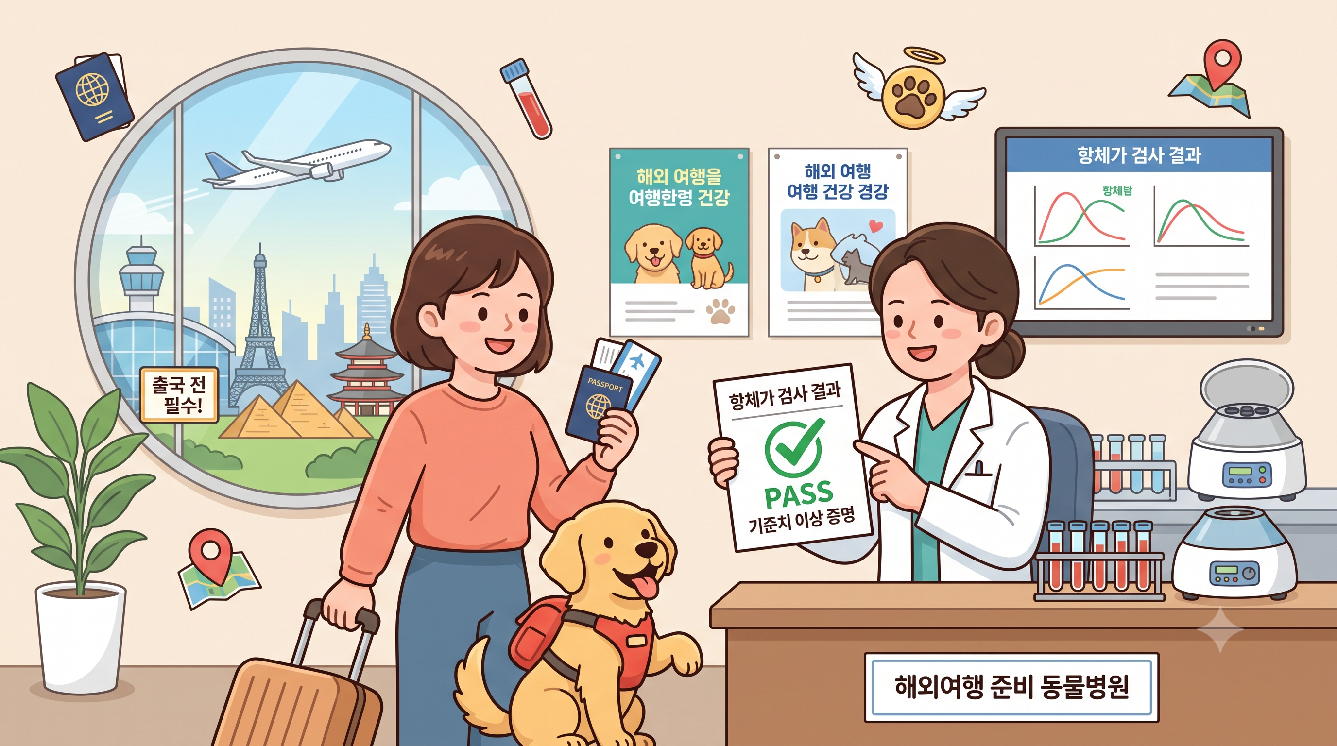 출국 필수! 강남구 강아지, 고양이 항체가 검사 동물병원 후기