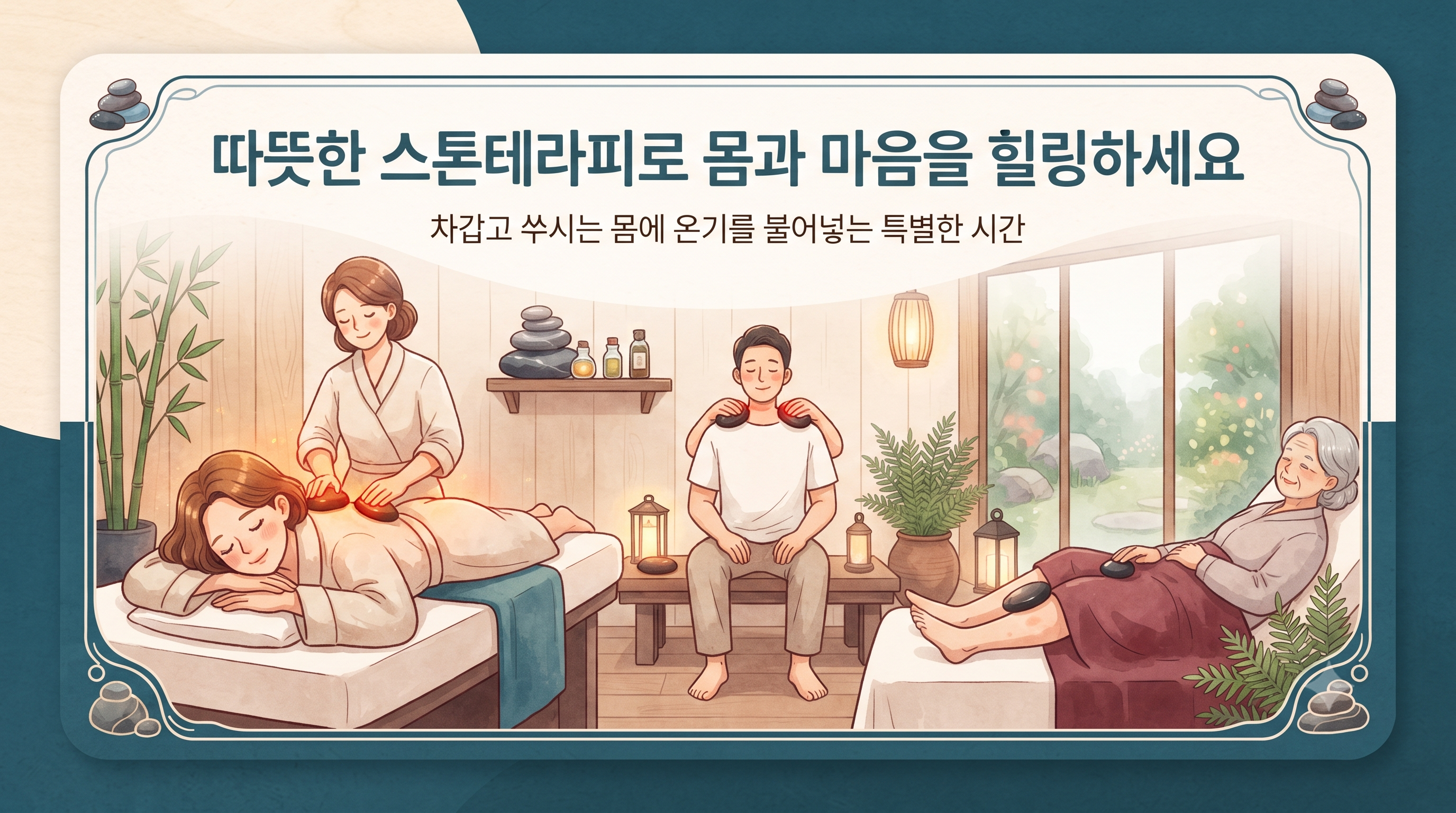 서울특별시 강남구 뼛속까지 녹이는 힐링! 스톤테라피 마사지 후기와 가격