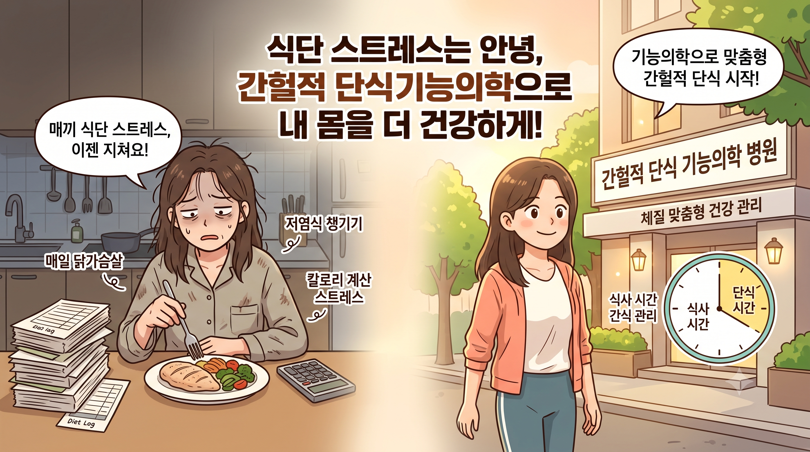 매끼 닭가슴살은 이제 그만! 서울 강동구 간헐적 단식 성공 후기 & 기능의학 병원 방문기