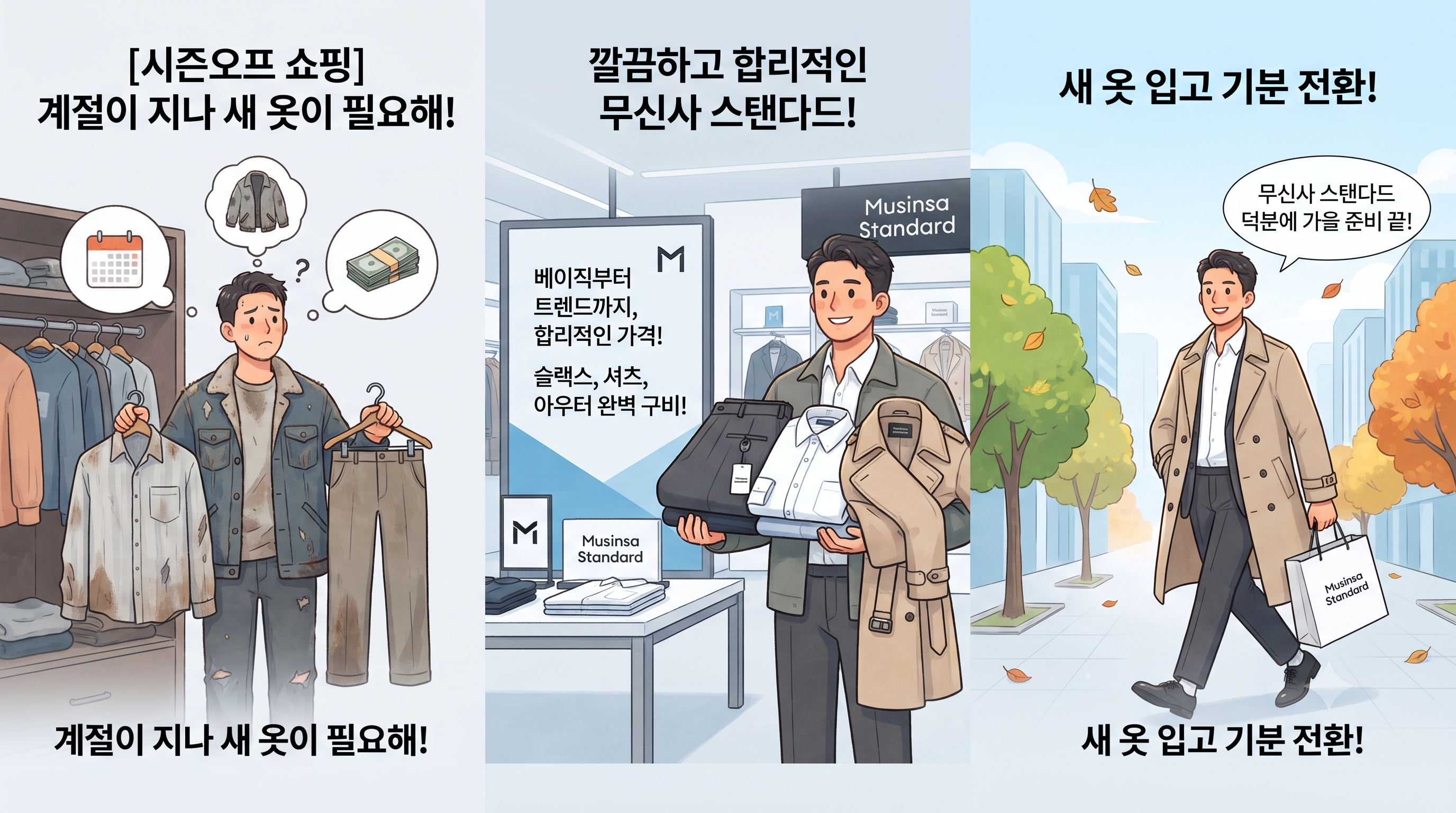 강남 쇼퍼홀릭 주목! 무신사 스탠다드 할인부터 인기 브랜드까지 완벽 가이드