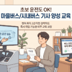 용산구 마을버스/시내버스 기사, 1년 미만 경력도 ‘취업 보장’ 양성 교육으로 꿈 이루세요!