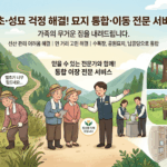 금천구 묘지 이장, 선산 관리의 어려움 끝내고 공원묘지/납골당으로 모시는 방법
