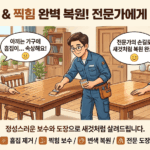 관악구 가구 흠집 & 찍힘 복원: 새것처럼 되돌리는 전문 업체 가이드