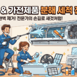 강남구 찌든 먼지 안녕! 시스템 에어컨 & 가전 분해 세척으로 쾌적한 우리 집 만들기