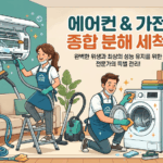 서울 강남구 시스템 에어컨 & 가전 분해 세척: 쾌적한 실내 공기와 건강한 생활을 위한 선택