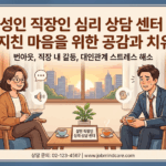 마음이 지친 당신을 위한 안내: 강남구 심리 상담 센터, 우울증과 직장인 스트레스, 제대로 된 위로를 찾아서