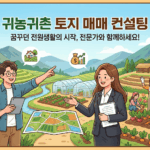 서울 강동구에서 꿈꾸던 전원생활, 귀농귀촌 토지 매매 완벽 컨설팅 가이드