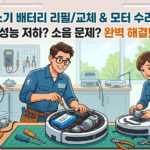 서울 로봇 청소기 배터리 빨리 닳을 때, 모터 수리로 새것처럼 되살리는 비법
